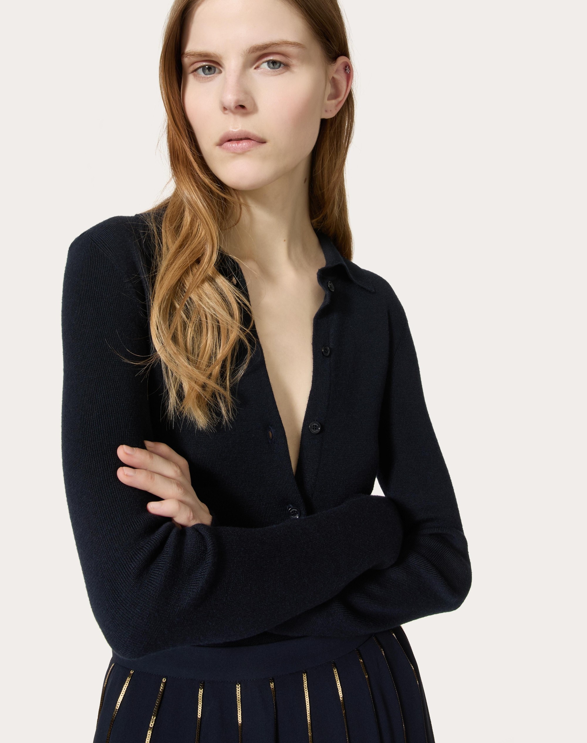 SILK CASHMERE SWEATER - 5