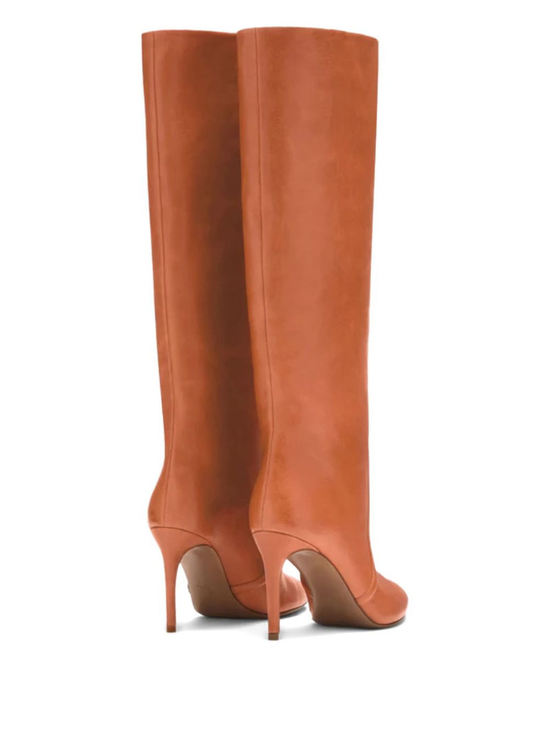 85mm pointed leather boots 3