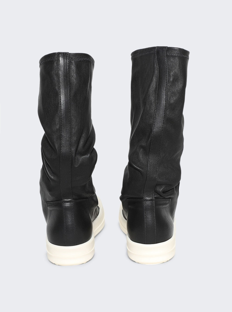 Mid-calf Sock Sneakers Black And Milk 4