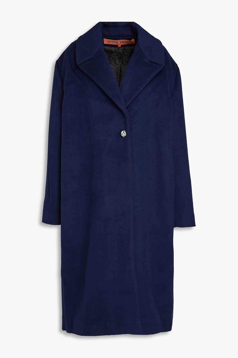 Kamari double-breasted wool-blend felt coat - 1