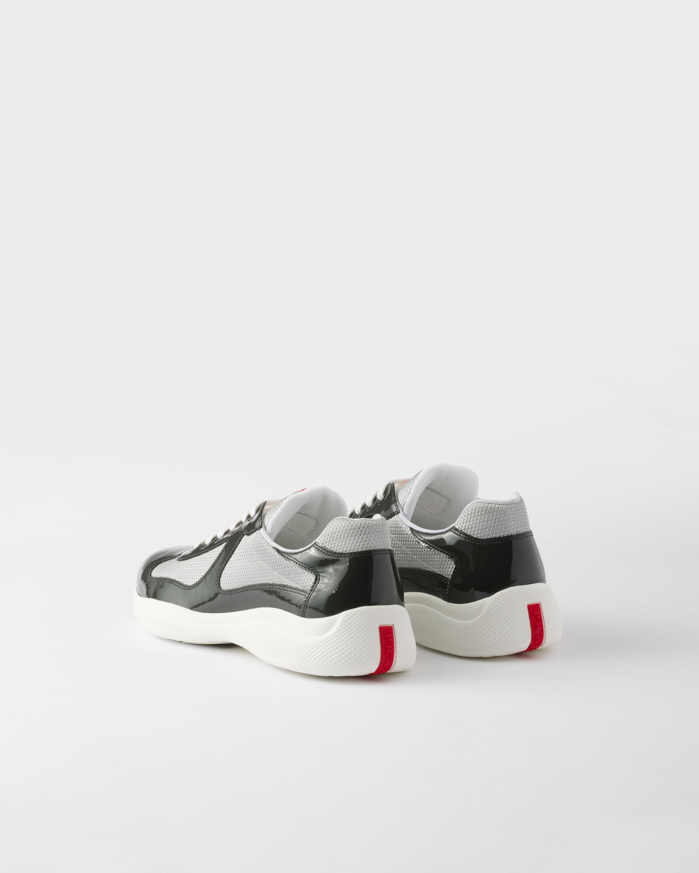 Patent leather and technical fabric Prada America's Cup sneakers - 4