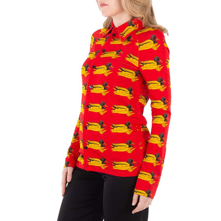 Burberry Long Sleeve Monogram-Pattern Shirt - 2