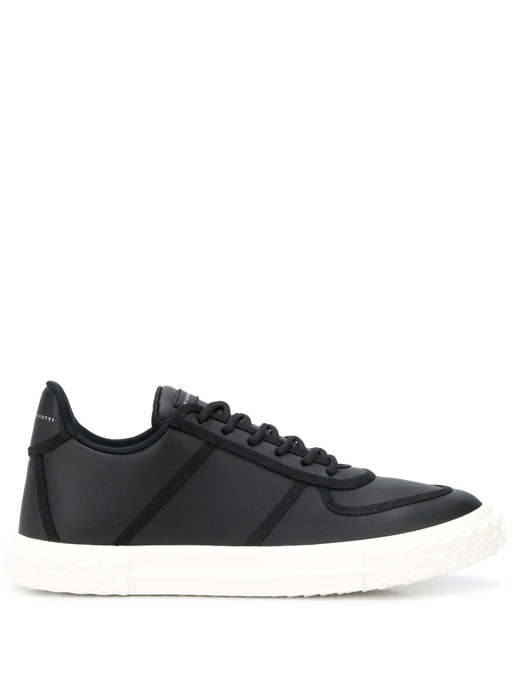 low-top panelled sneakers - 1