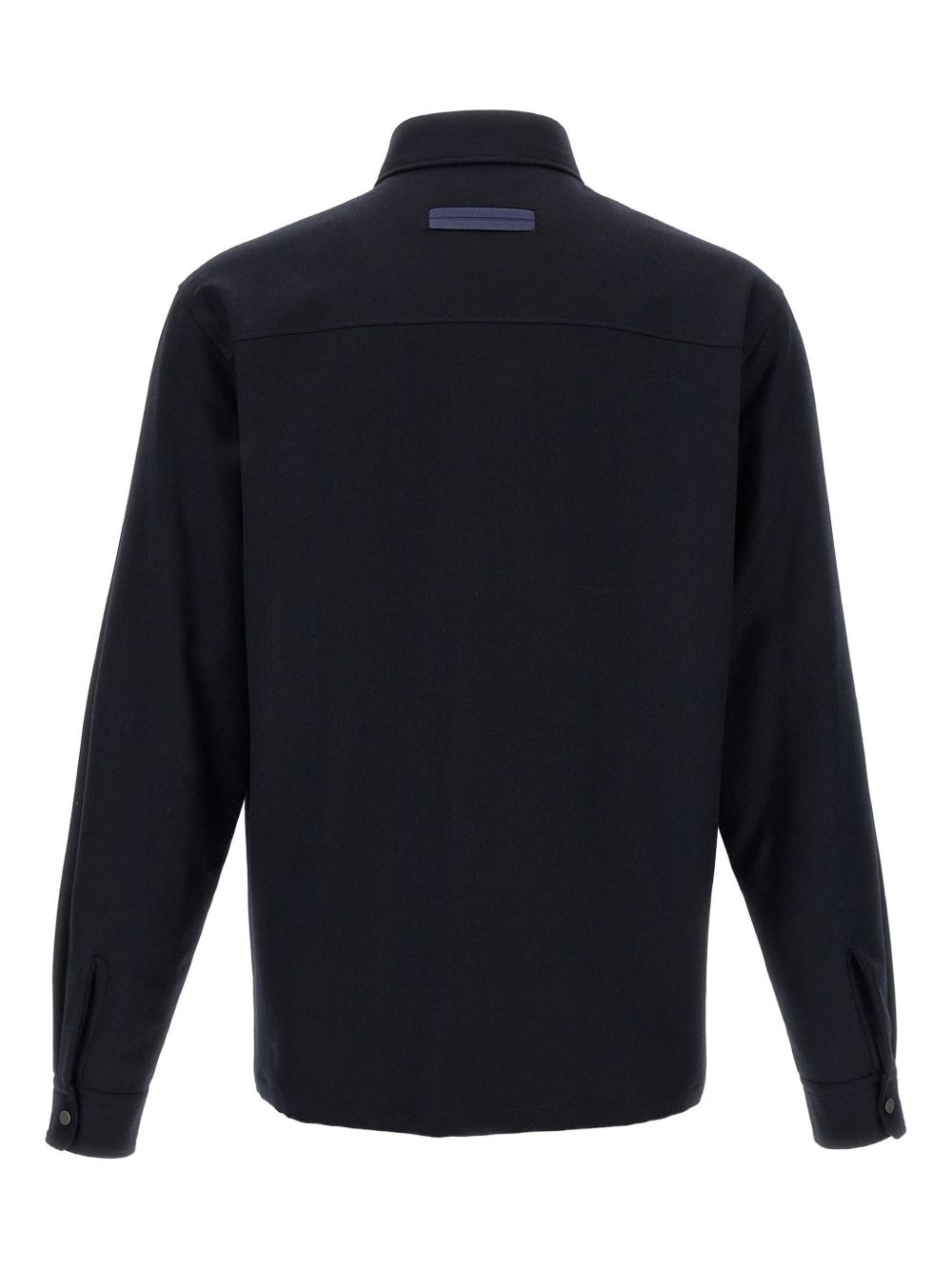 zip-pocket wool shirt - 2