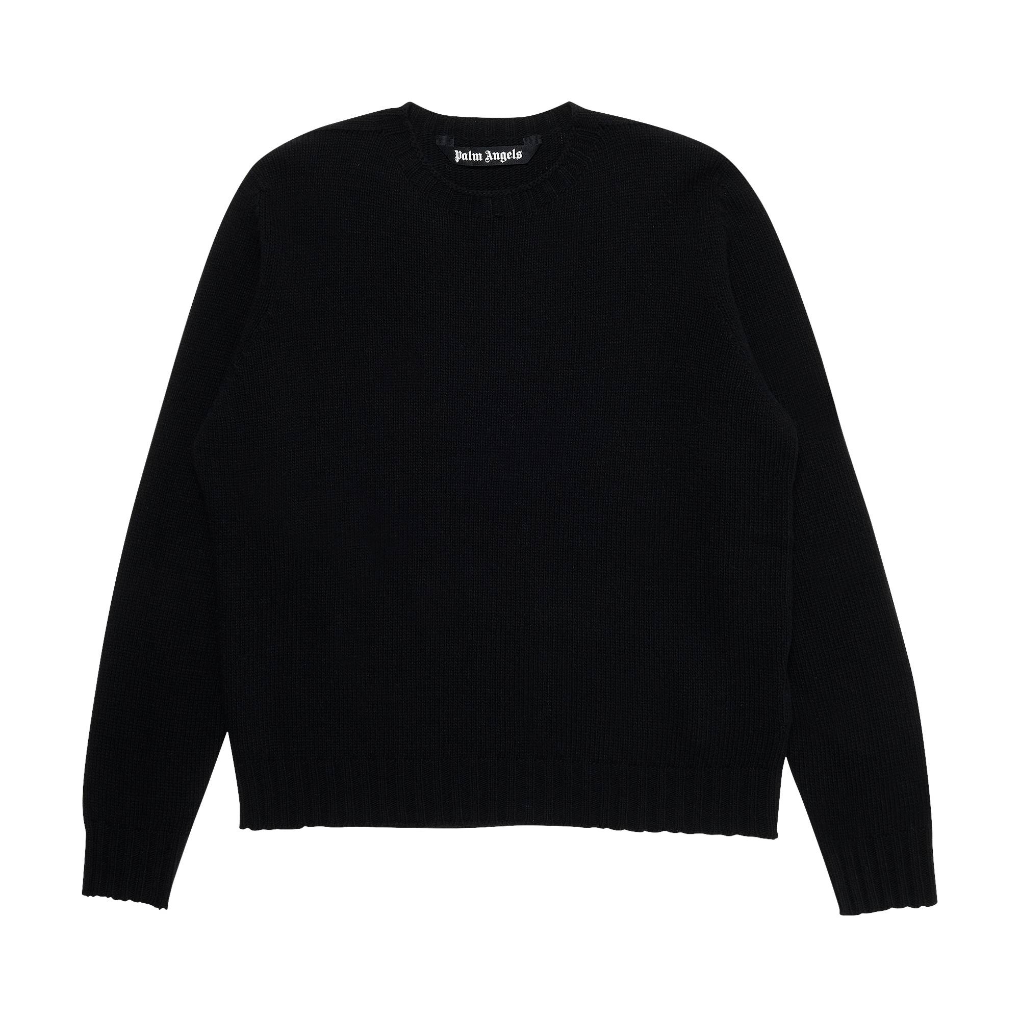 Palm Angels Rec Logo Sweater 'Black/White' - 1