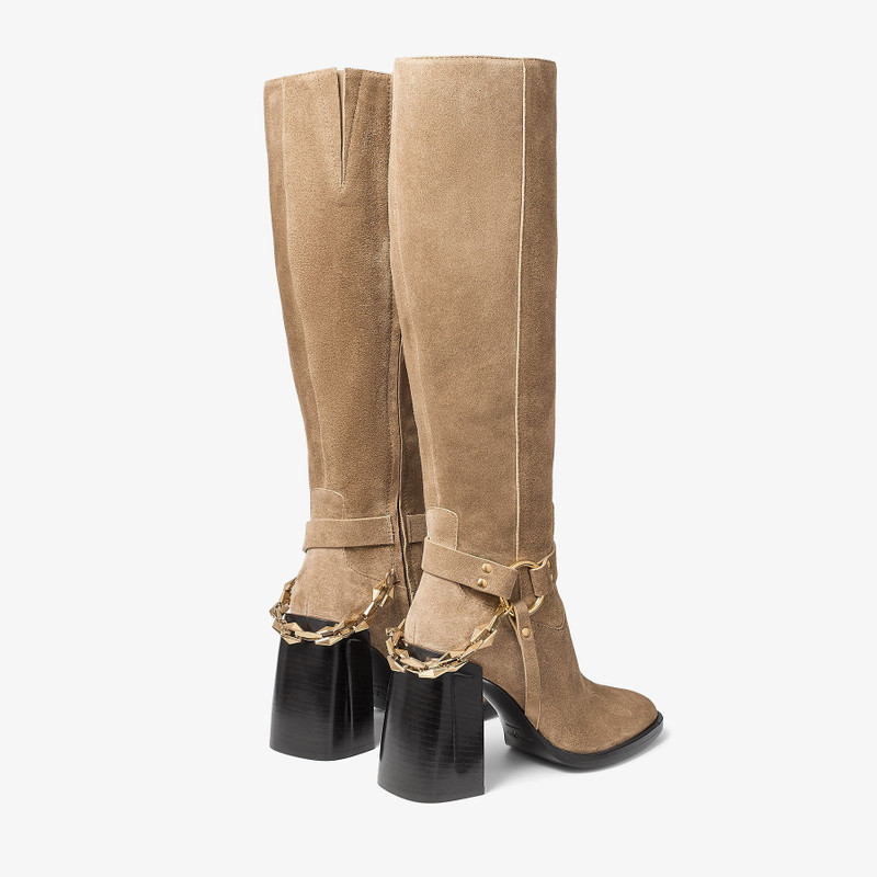JIMMY CHOO Isabelle Knee Boot 95
Rattan Velvet Suede Knee-High Boots outlook