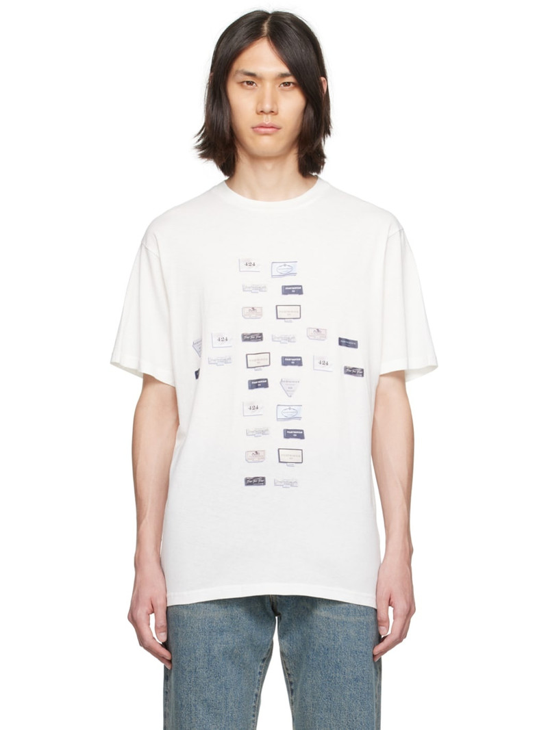 White Printed T-Shirt 1
