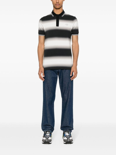 Fred Perry gradient striped polo shirt outlook