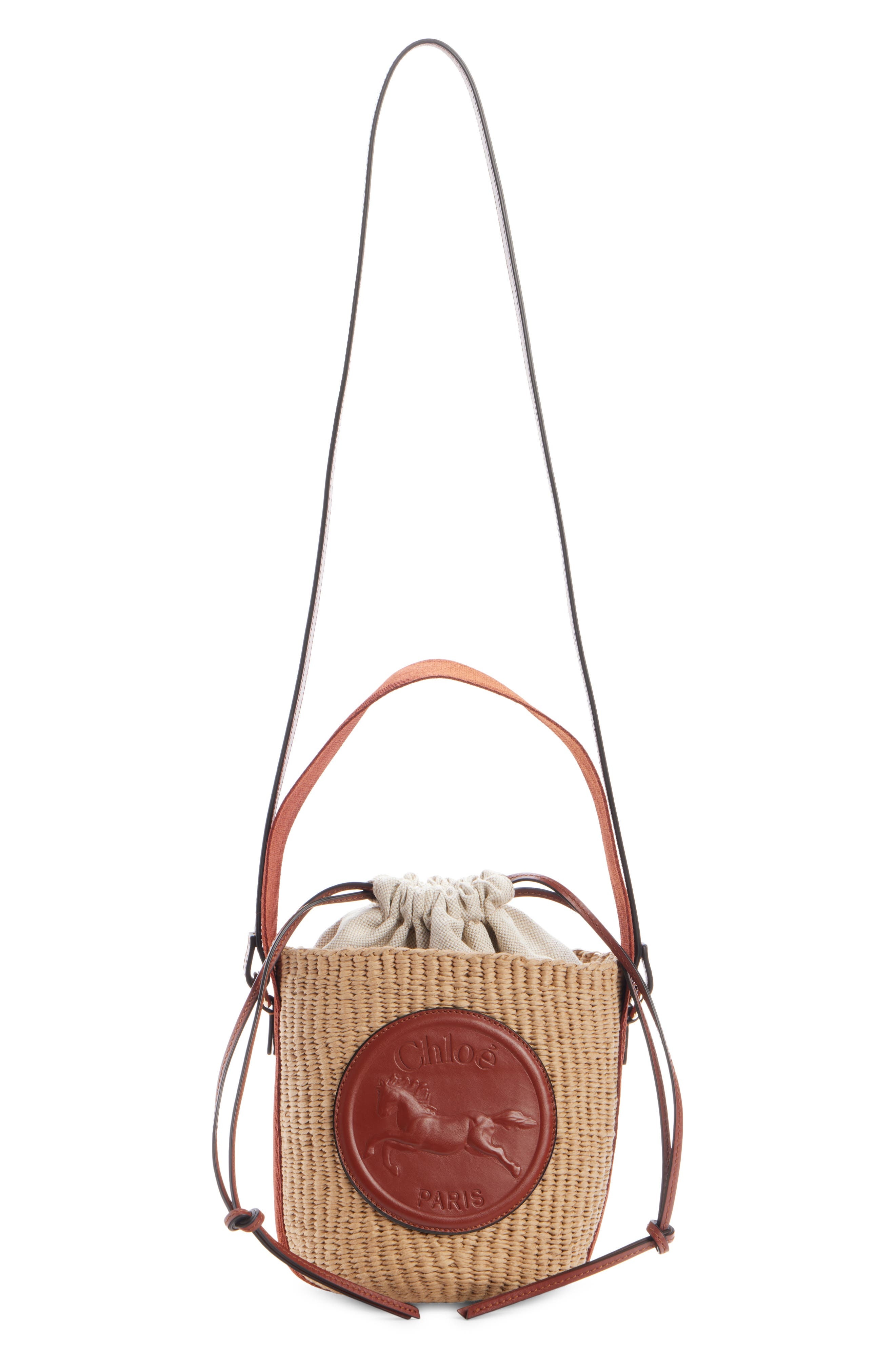 Chloé Small Horse Medal Basket Bag in 27S Sepia Brown at Nordstrom - 2