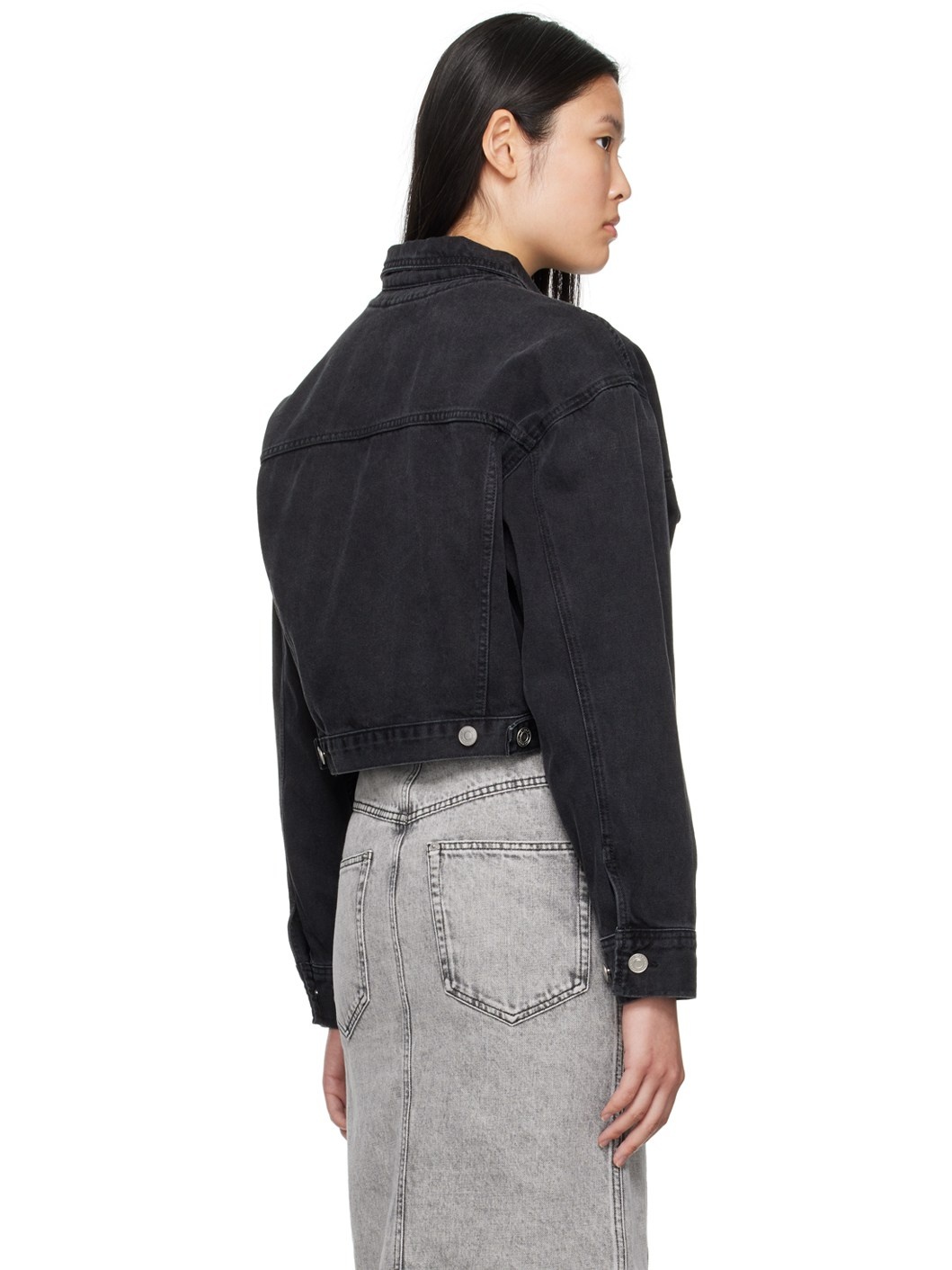Black Tadia Denim Jacket - 3