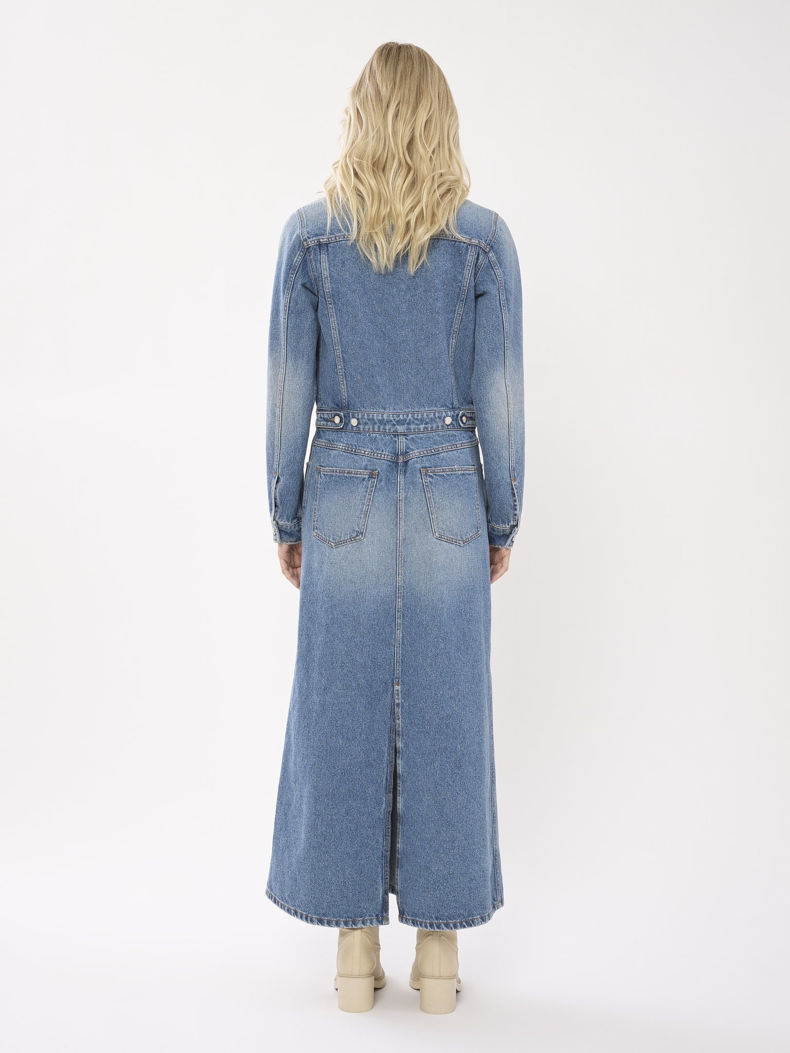 LONG SHIRT DRESS - 4