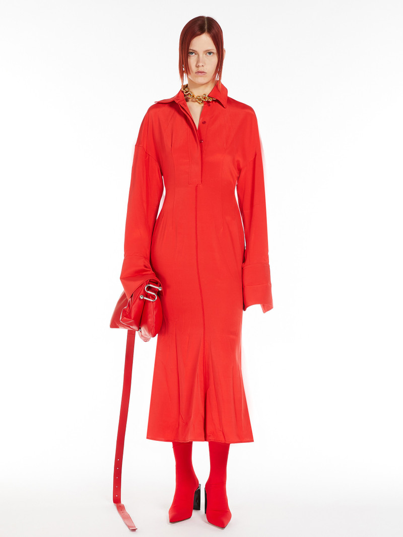 Sportmax OLTRE Long mermaid shirt dress outlook