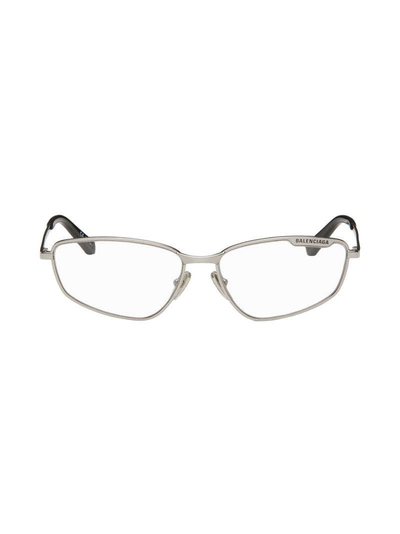 Silver Rectangular Glasses 1