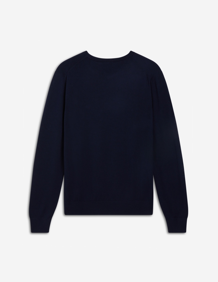 TRICOLOR FOX PATCH CLASSIC R-NECK JUMPER - 2