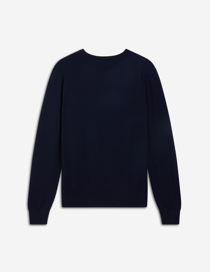 Maison Kitsuné TRICOLOR FOX PATCH CLASSIC R-NECK JUMPER outlook