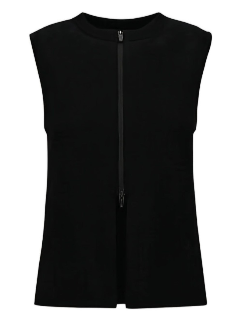 Herno sleeveless zip-front gilet outlook
