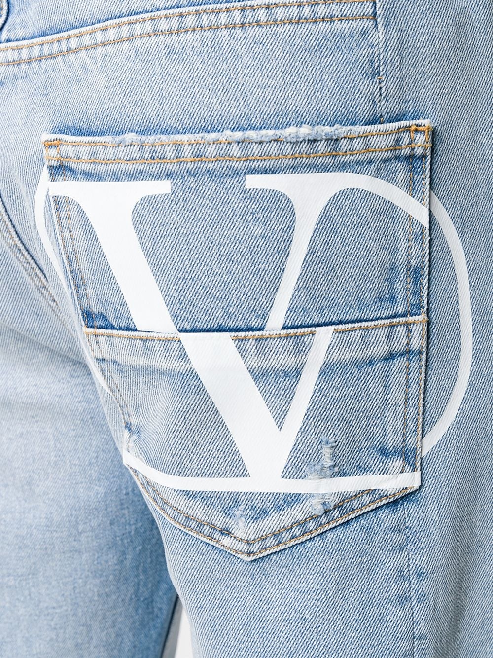 straight leg VLOGO jeans - 5