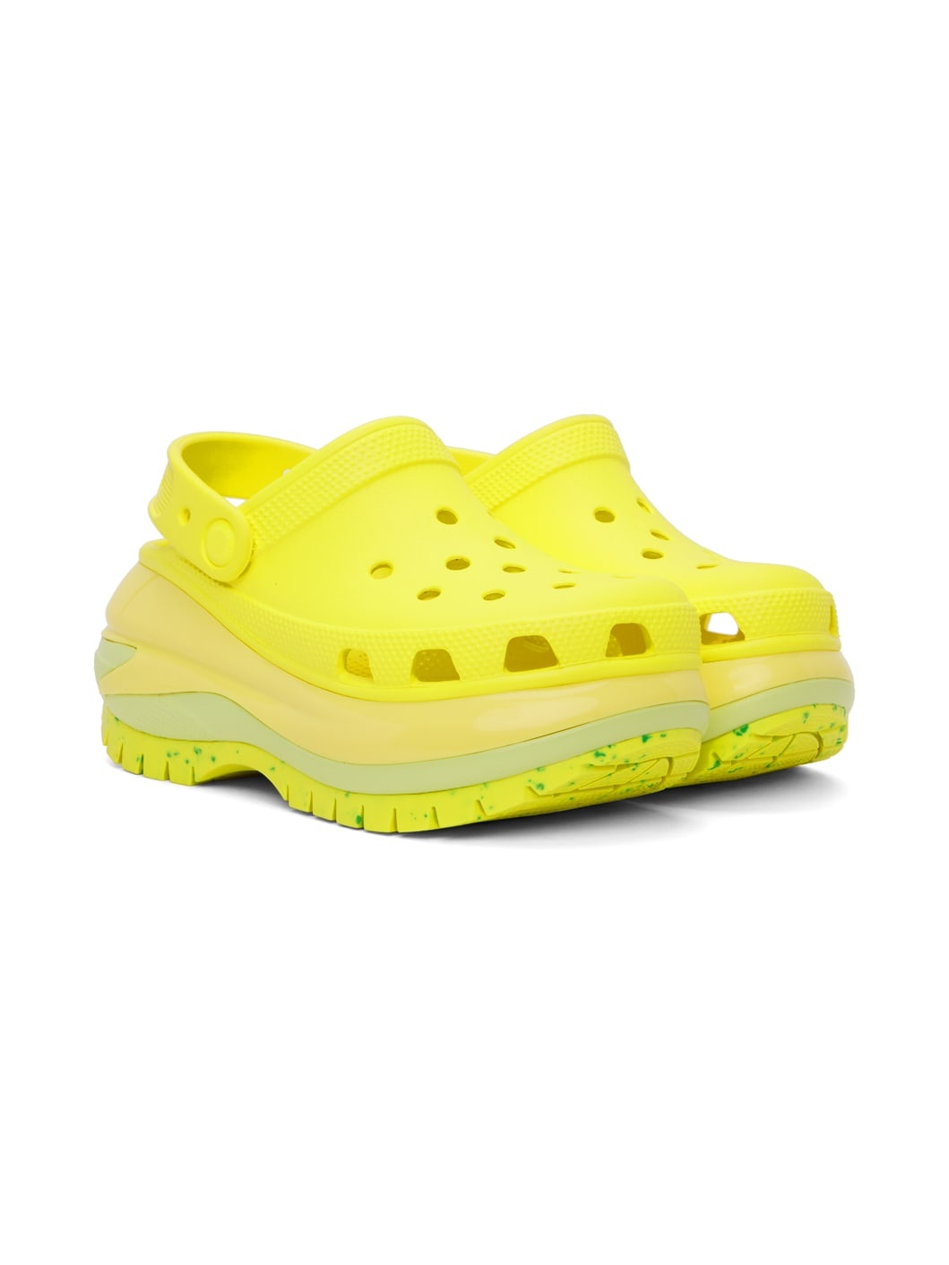 Yellow Mega Crush Clogs - 4