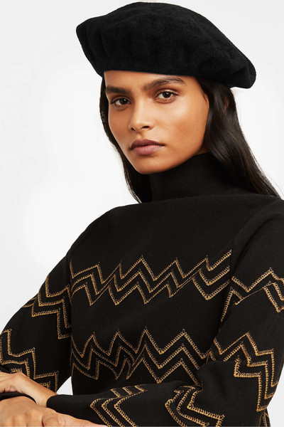 Alaïa Velour beret outlook