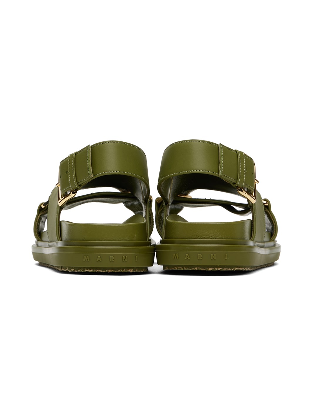 Green Fussbett Crisscross Sandals - 2