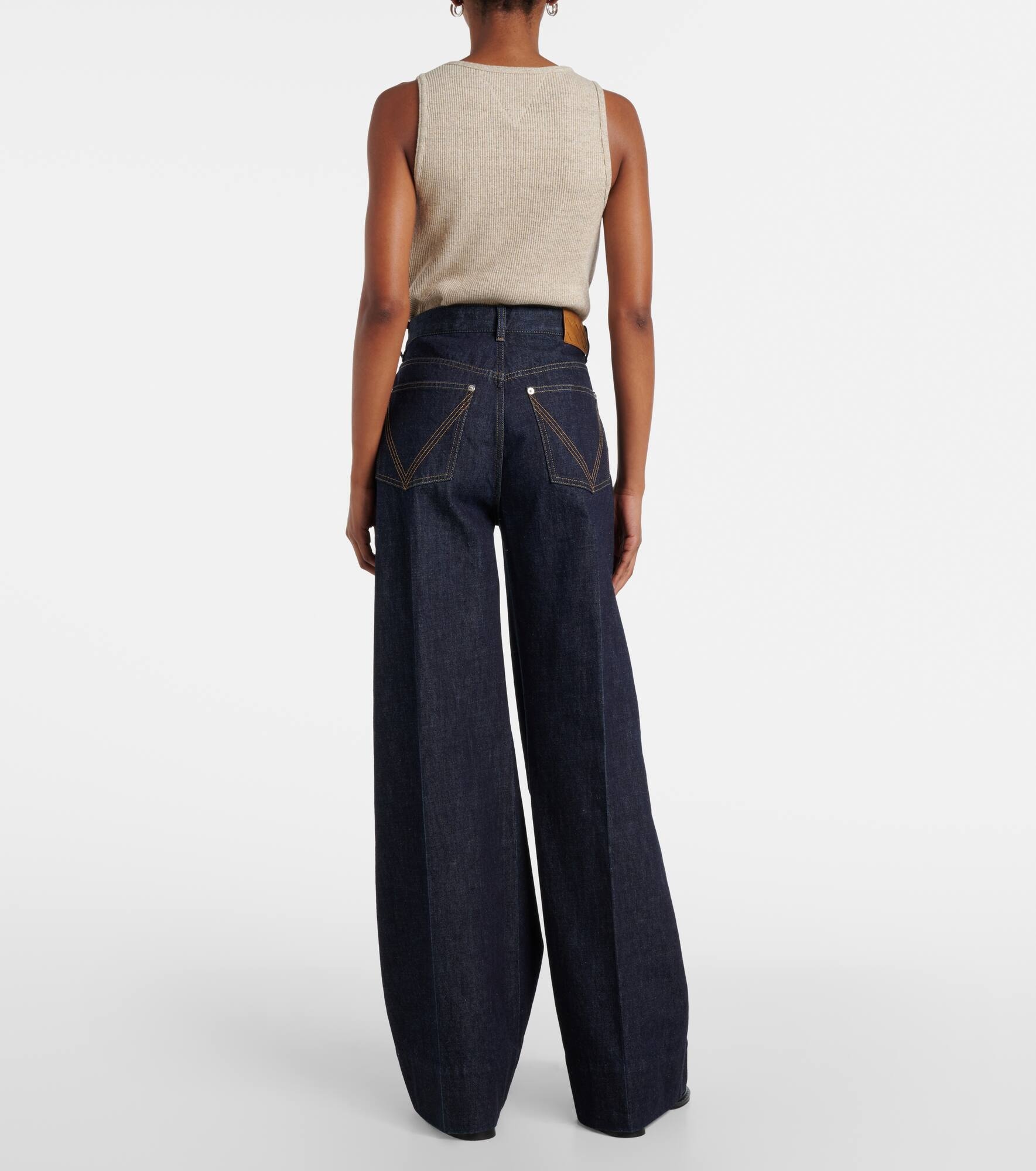 High-rise wide-leg jeans - 3