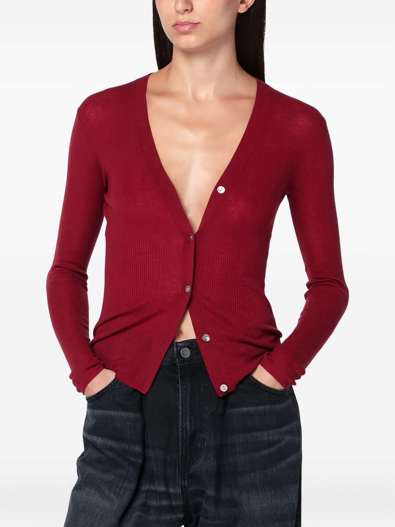 V-neck button cardigan 1