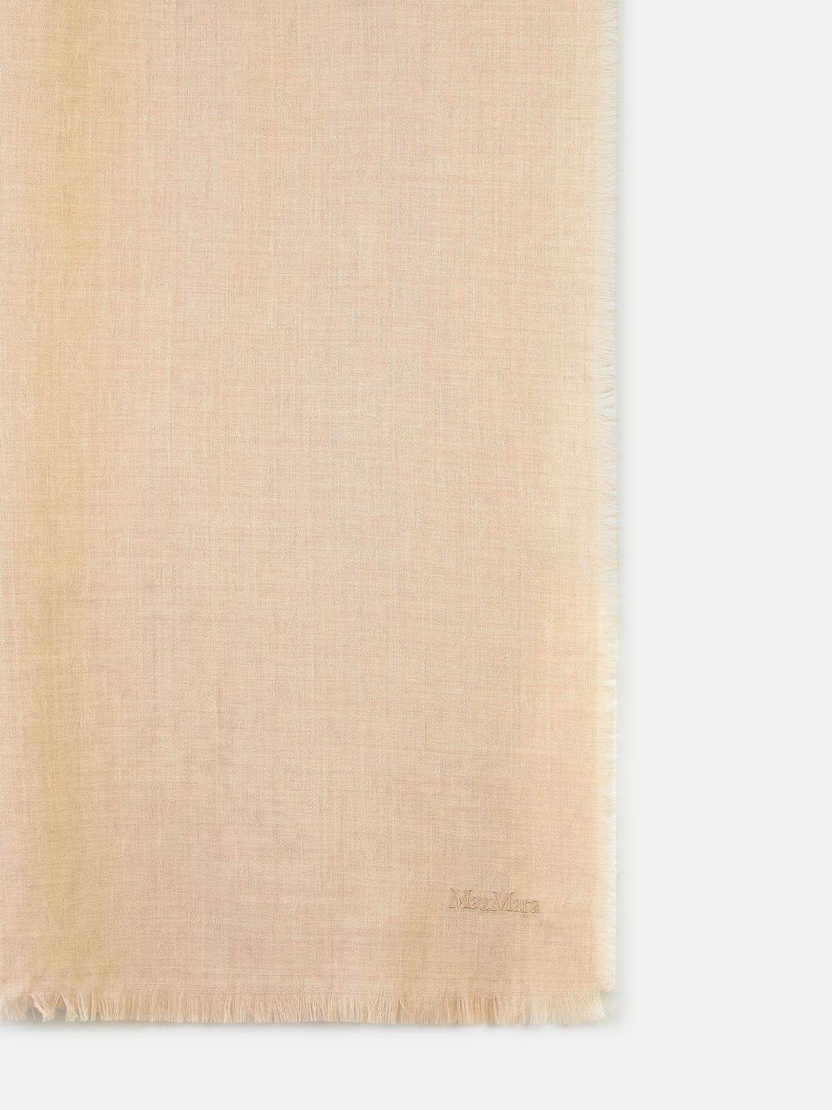 'MAGICO' BEIGE WOOL SCARF - 3