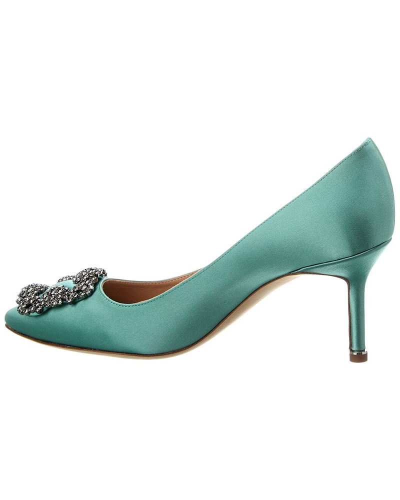 Manolo Blahnik Manolo Blahnik Hangisi 90 Satin Pump outlook