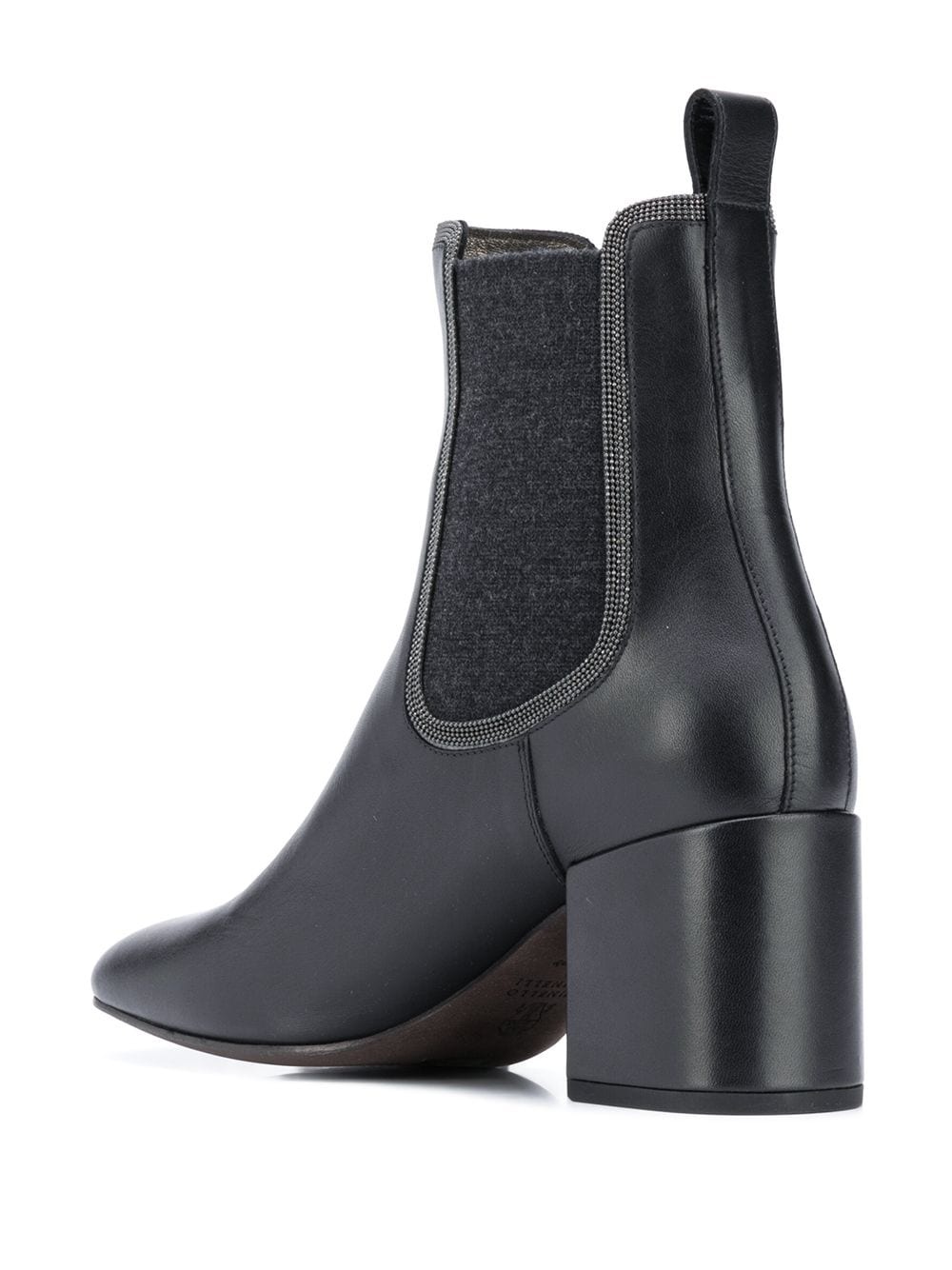 square-toe block heel ankle boots - 3