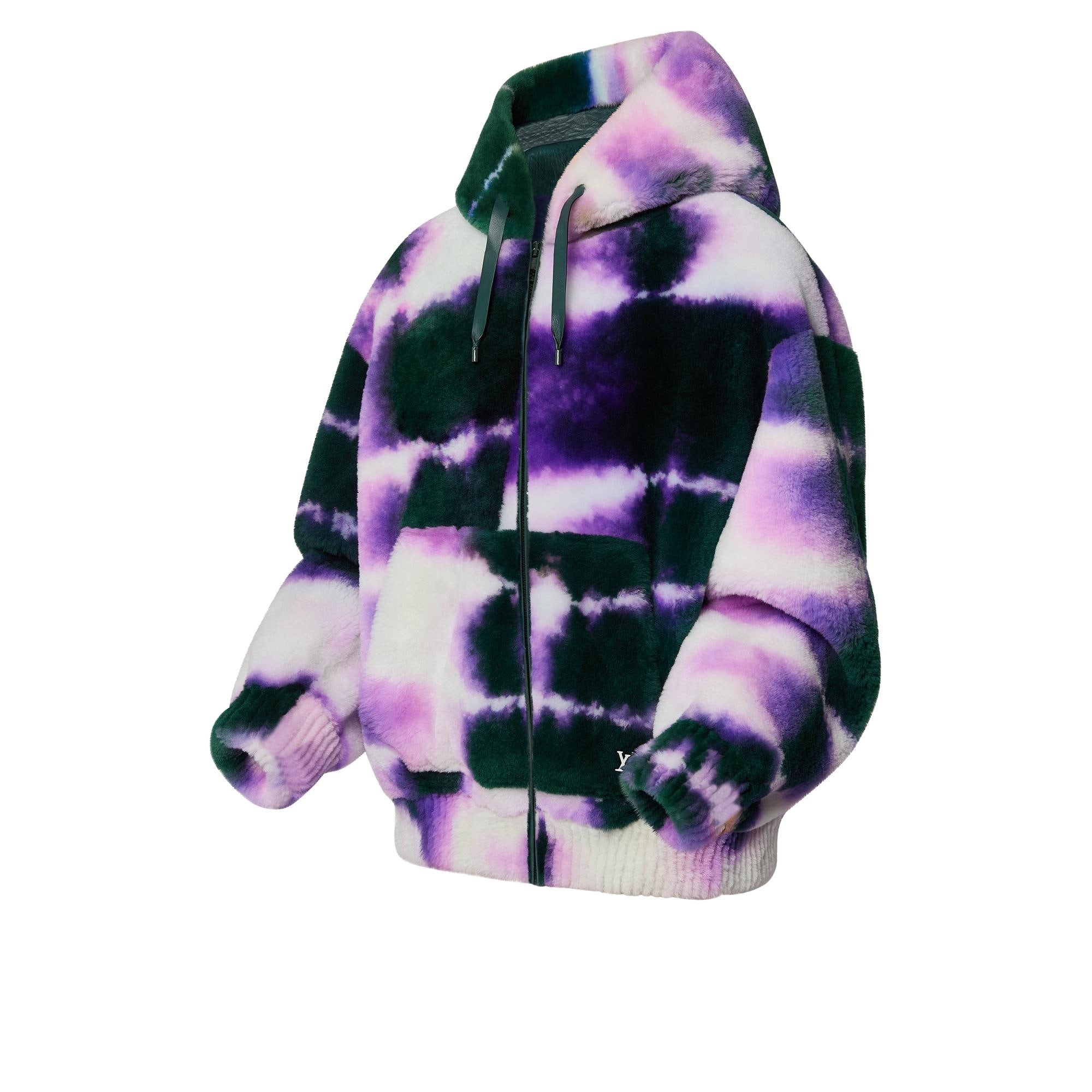 Tie-Dye Shearling Hoody - 2