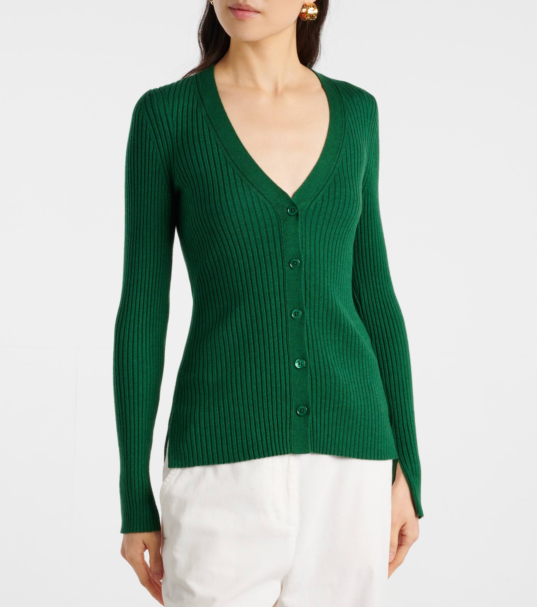 Essential Ease wool and silk-blend cardigan - 6