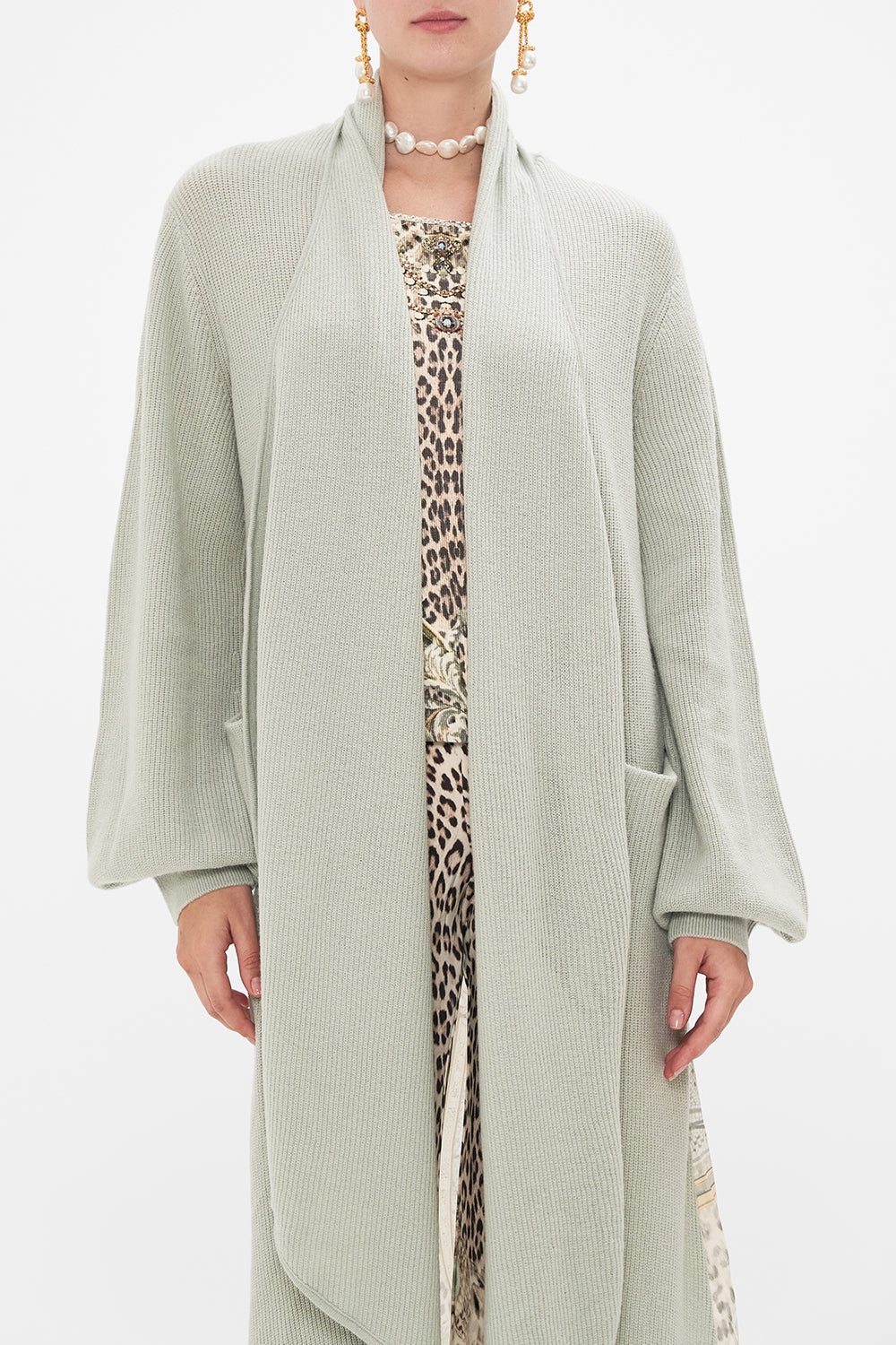 WOOL CASHMERE KNIT LAYER WITH SILK BACK - 5