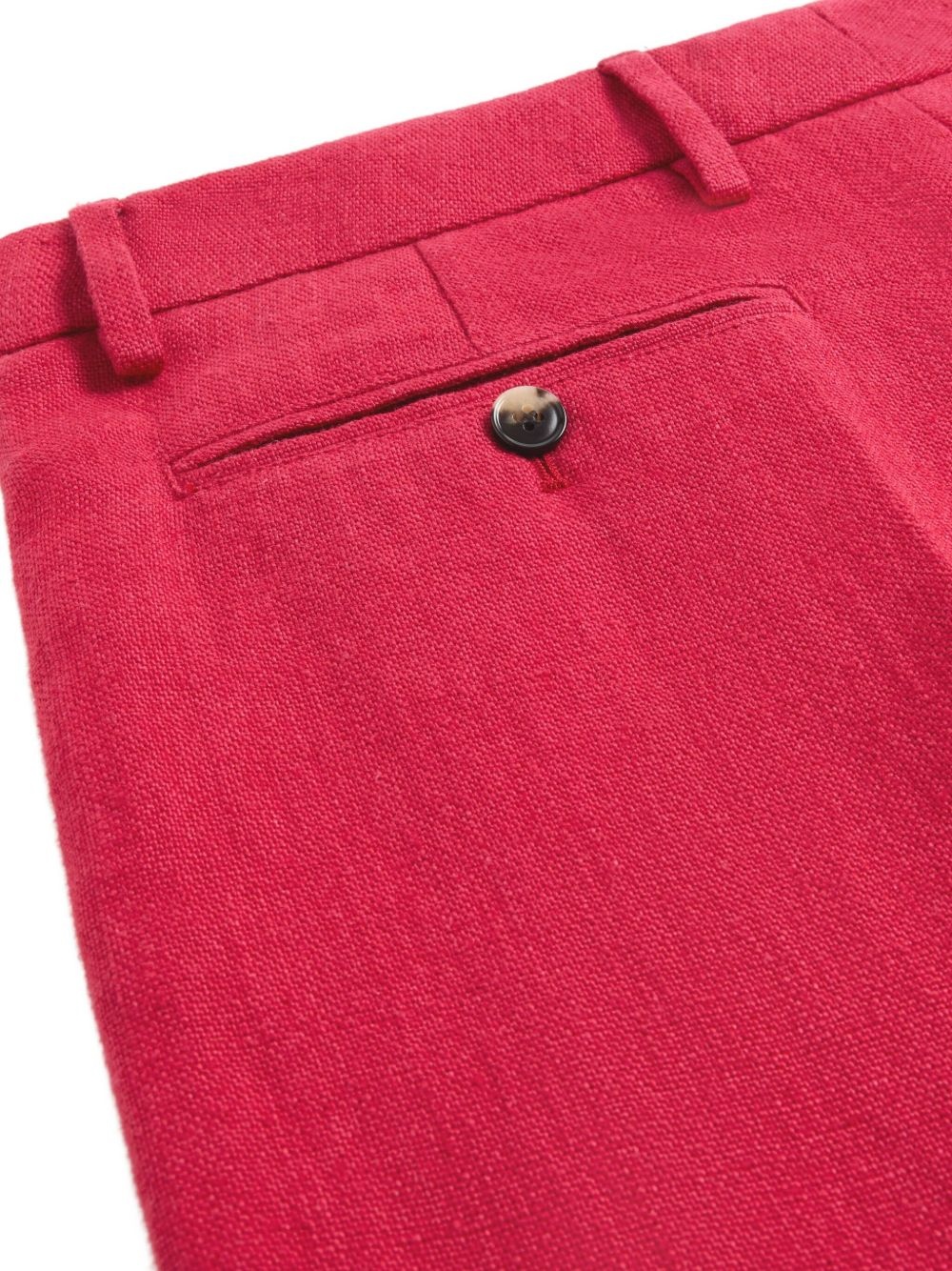 cuffed linen Bermuda shorts - 6