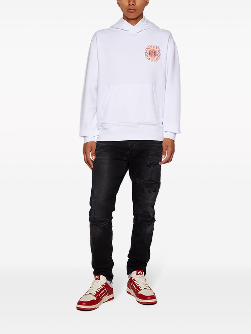 AMIRI logo-print cotton hoodie outlook