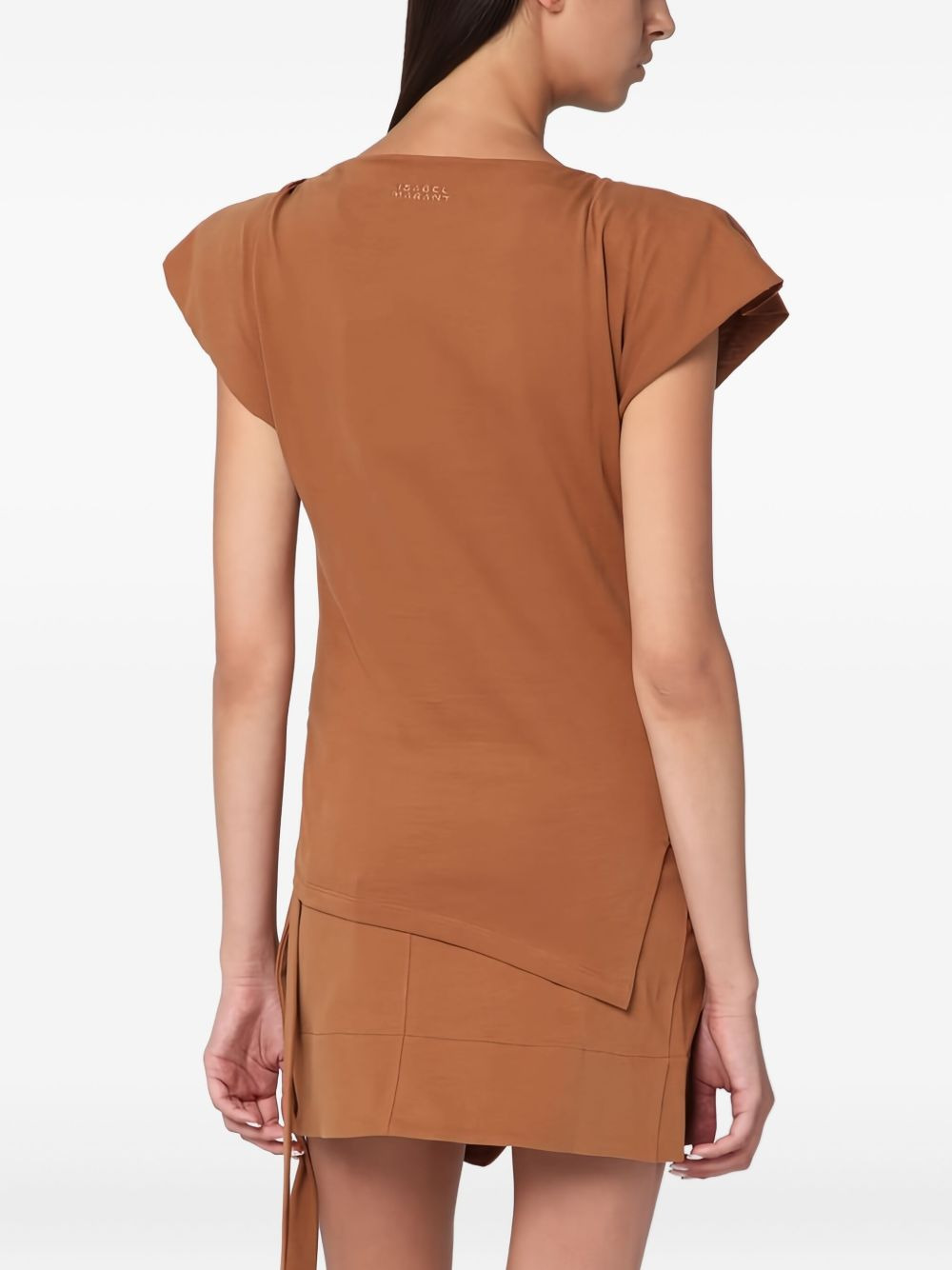 wrap-effect mini dress - 3