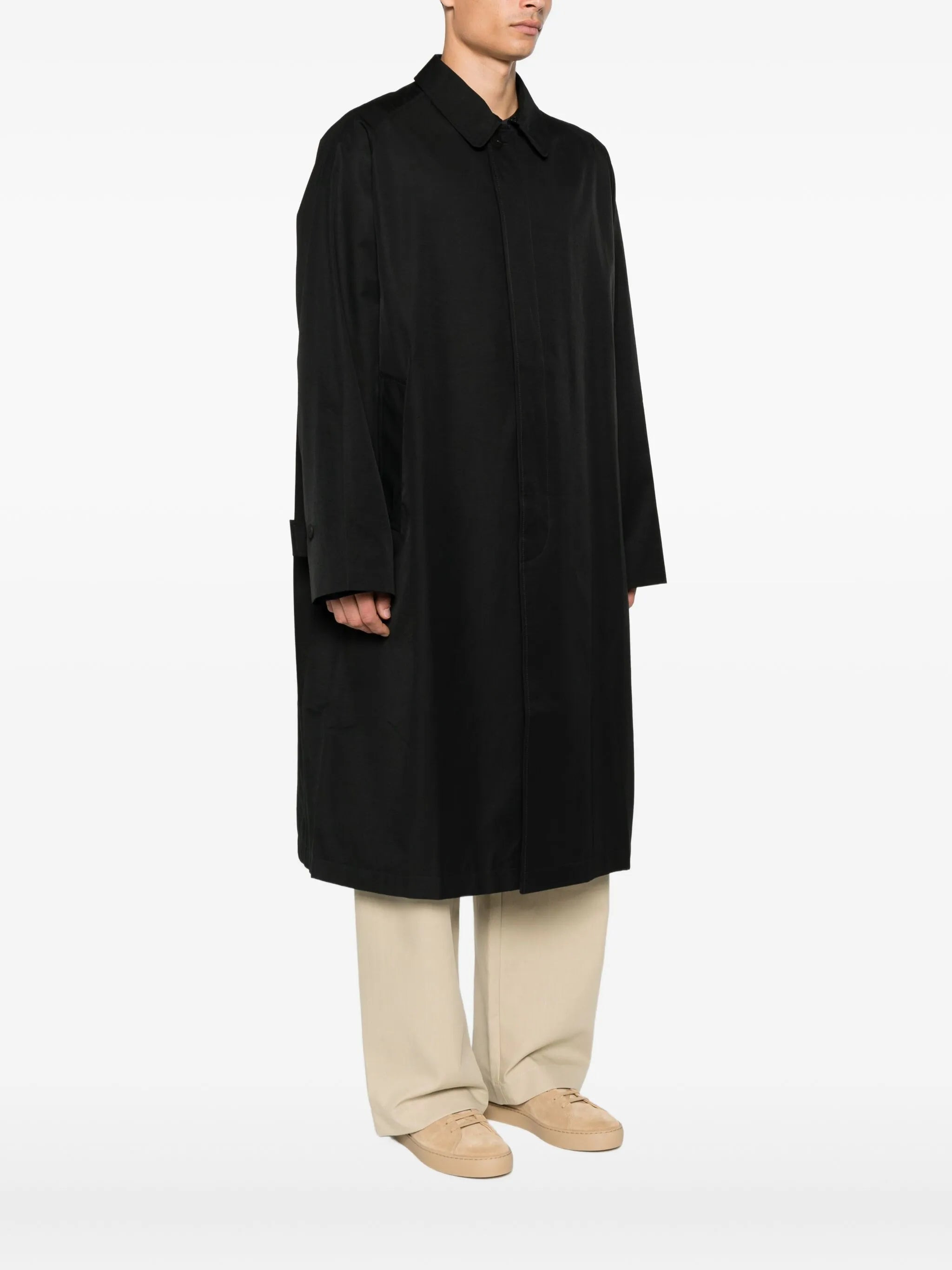 Studio Nicholson Crowe Buttoned Trench Coat - 4