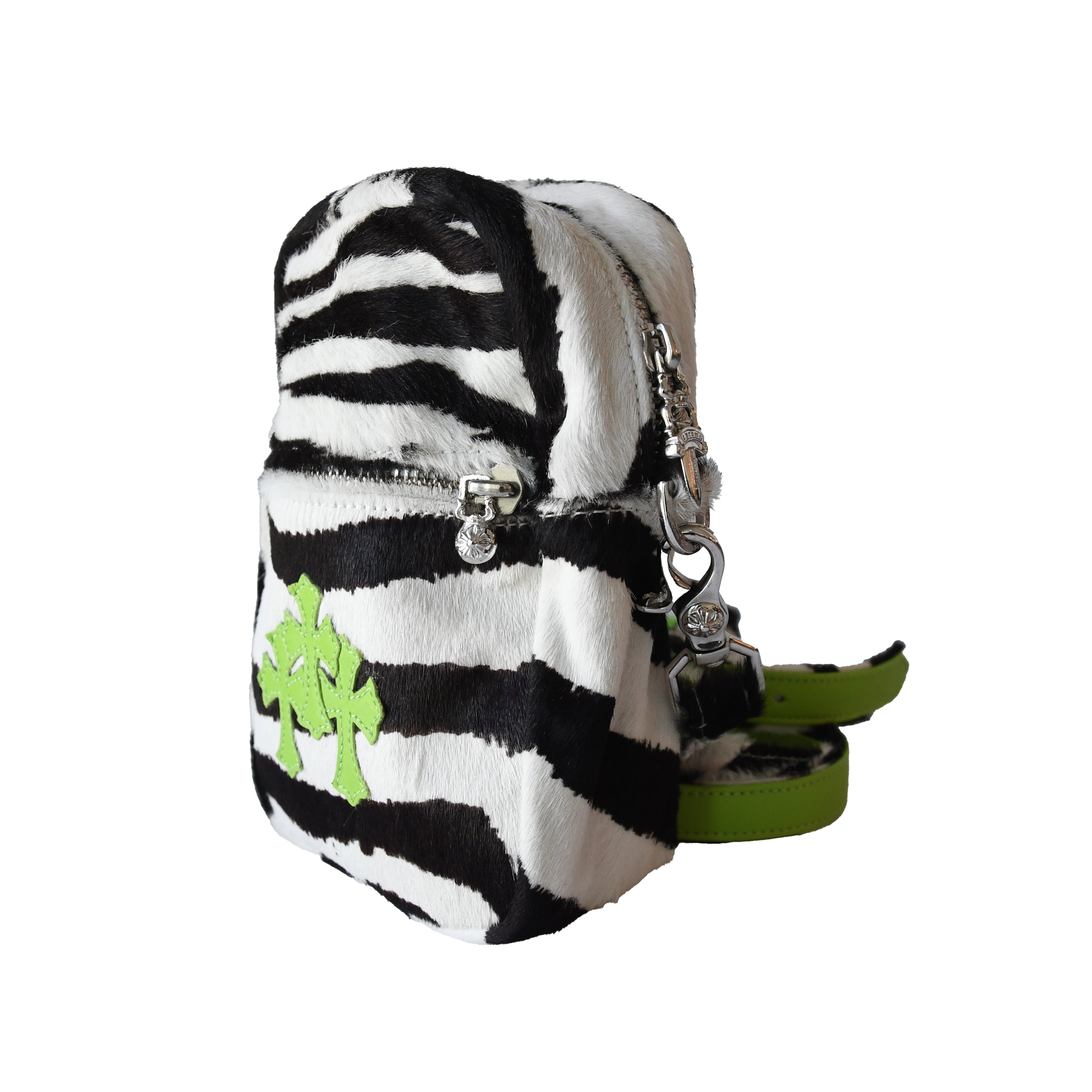Chrome Hearts Zebra Bag With Green Crosses - 4