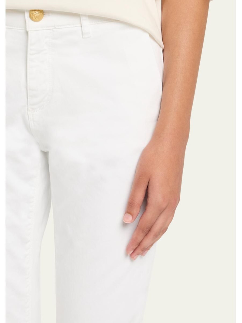 Cathy Cropped Slim Stretch Cotton Pants 5