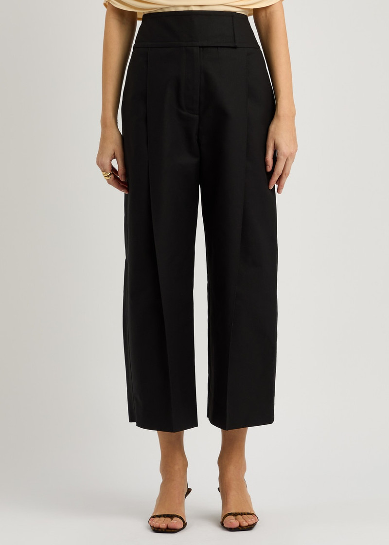 ESSE Studios Esse Studios Juna Cropped Wide-leg Cotton Trousers outlook