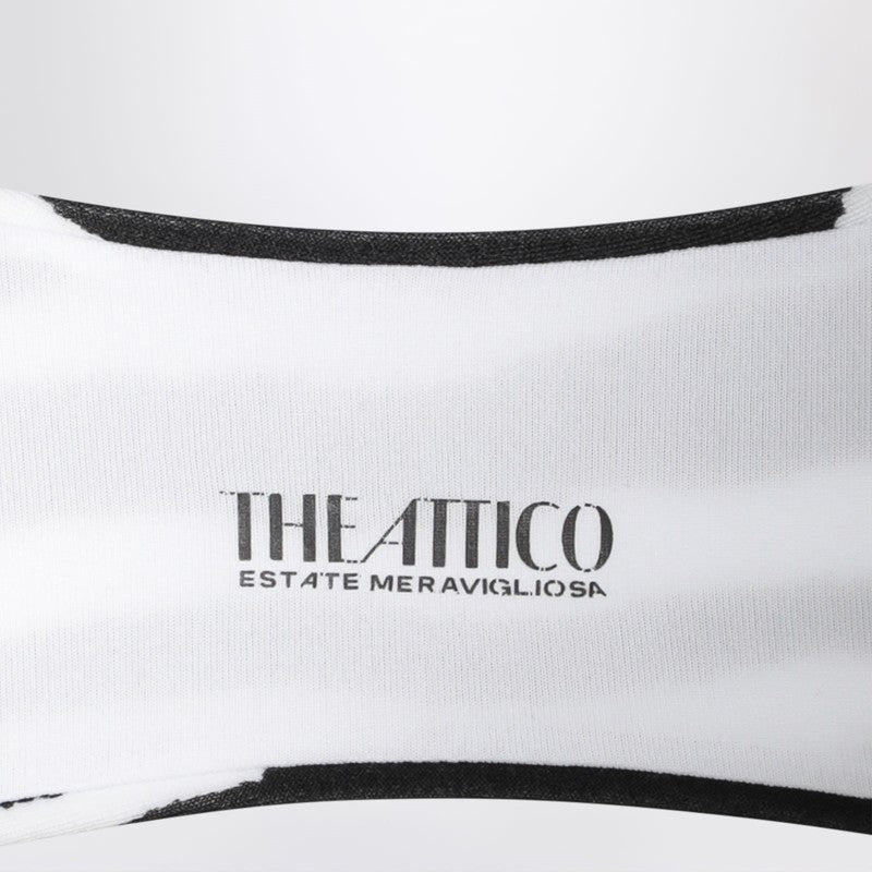 The Attico Two-Piece Zebra Bikini In Black/White Women - 2