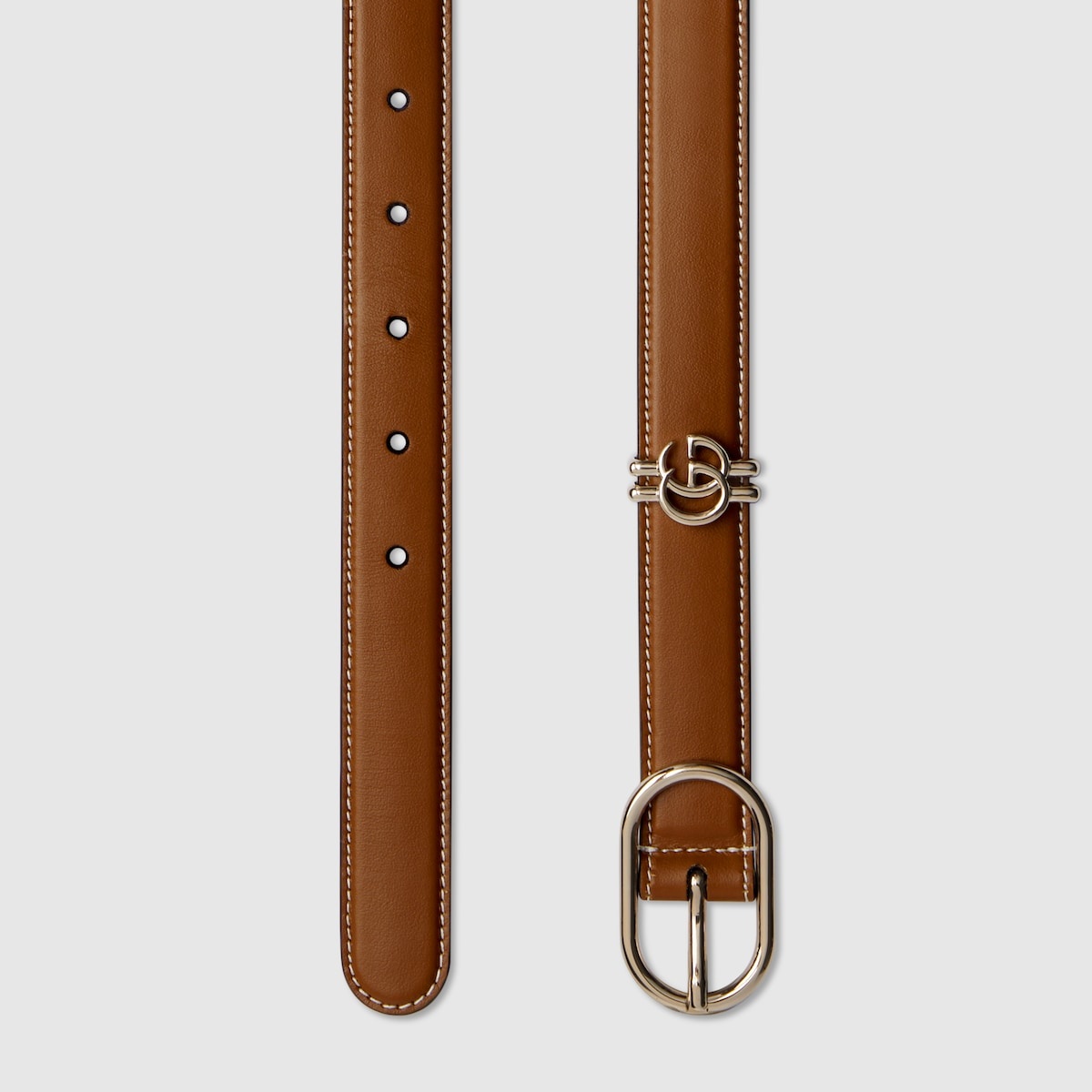 Belt with oval buckle - 2