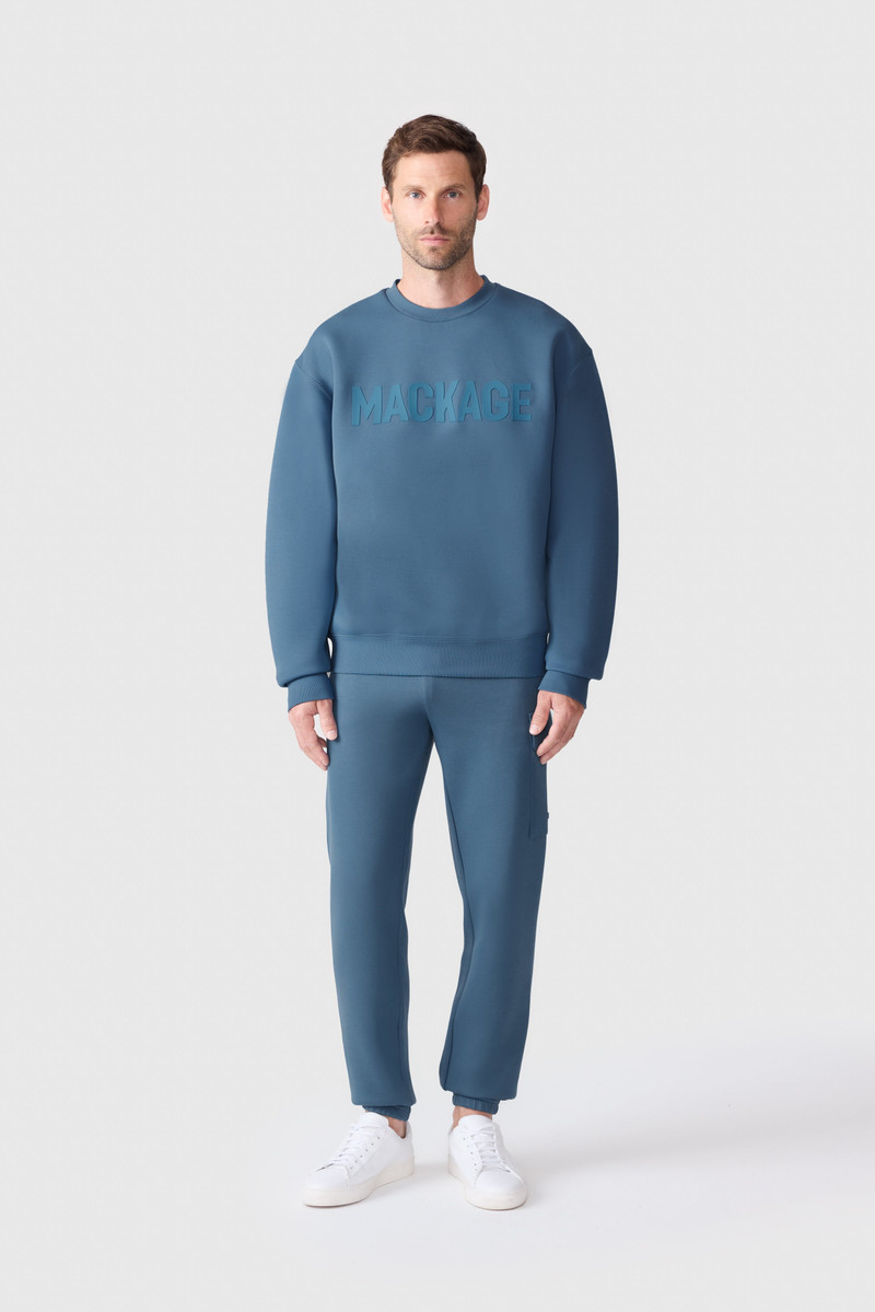 MACKAGE JULIUS Double-Face Jersey Logo Sweatshirt outlook