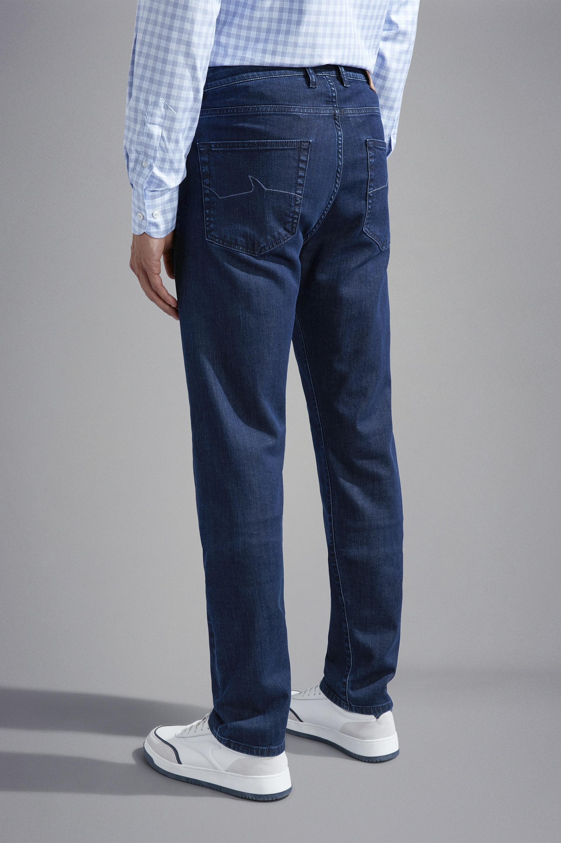 GIZA COTTON DENIM JEANS - 3