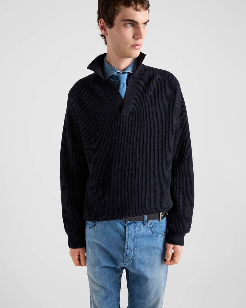 Oversized cashmere polo sweater 3