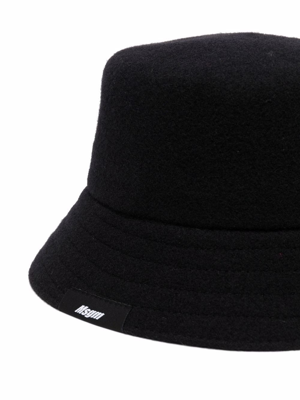 embroidered wool bucket hat - 2