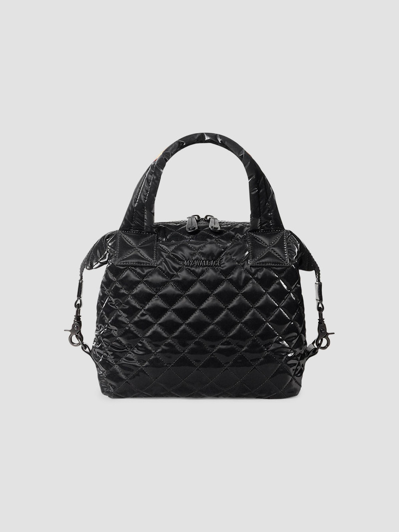 Women's Small Sutton Deluxe Quilted Tote Bag - Black 1