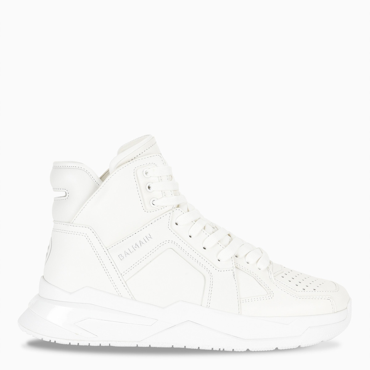 White B-ball sneakers - 1
