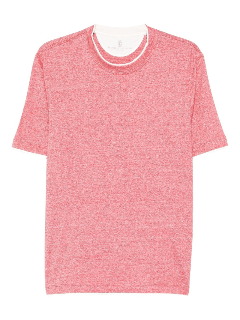 T-shirt with faux-layering 1