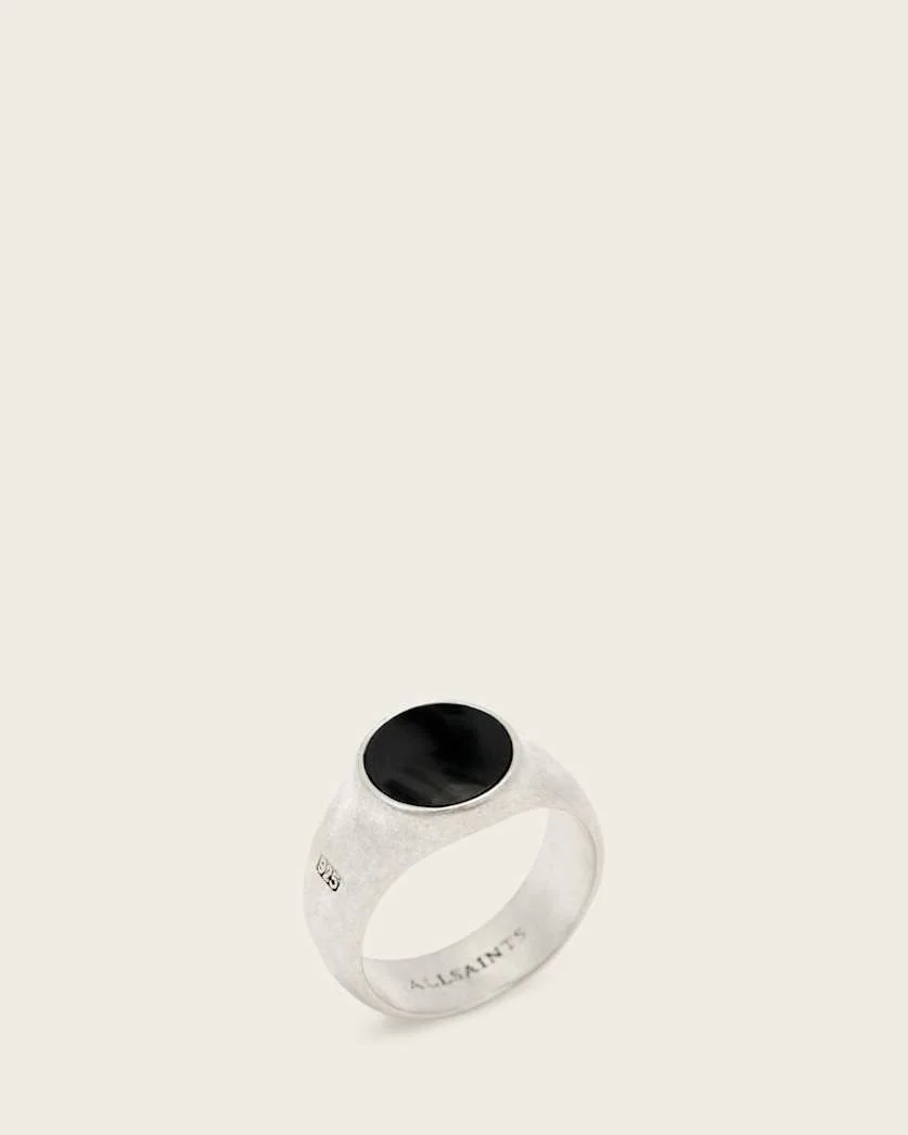 SPIKE ONYX STONE RING - 1