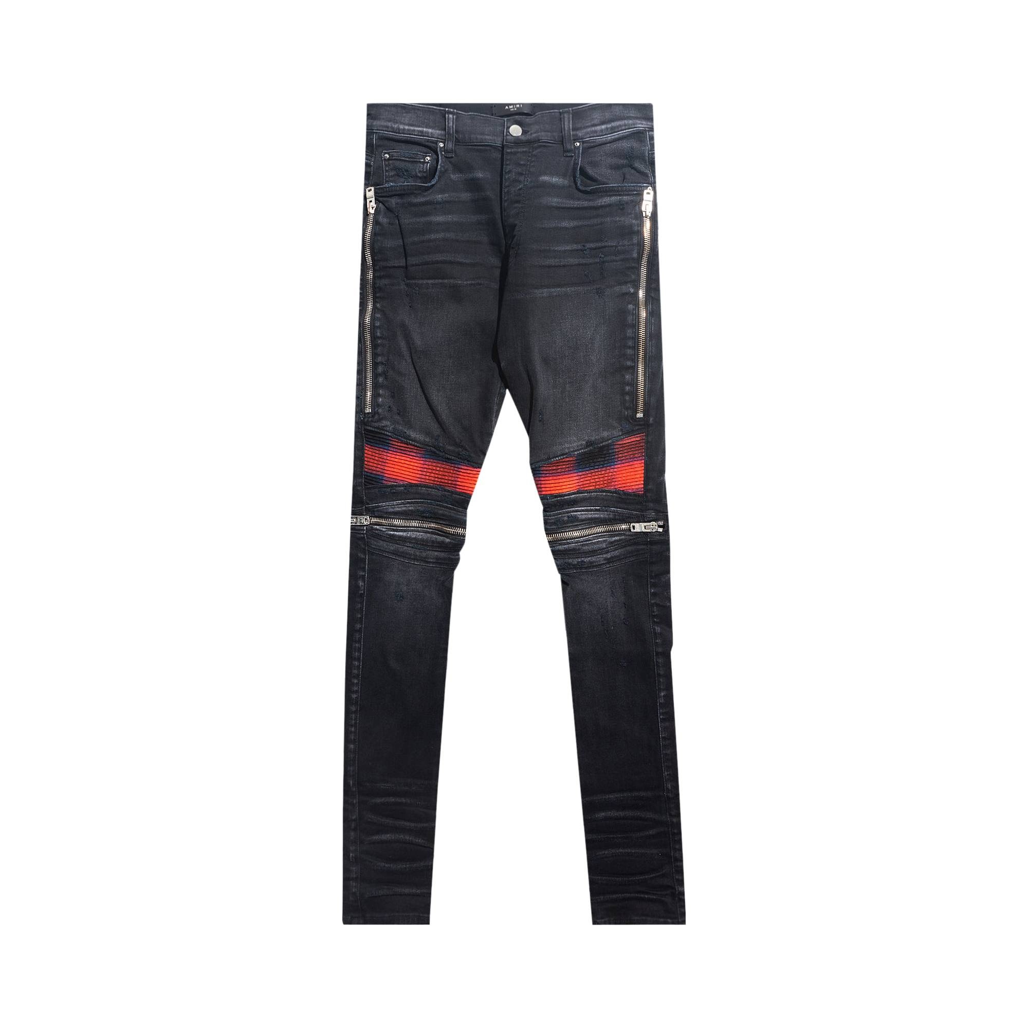 Amiri Plaid MX2 Jean 'Aged Black' - 1
